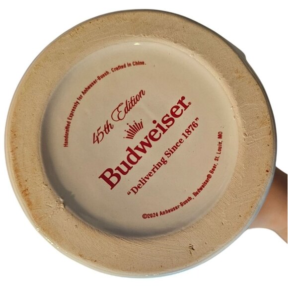 Budweiser Limited Edition Clydesdales Holiday Stein 2024 NEW Box Certificate - Picture 7 of 16